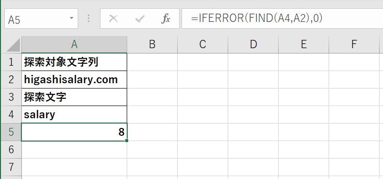 FIND関数適用時のエラーを除去した結果（その２）