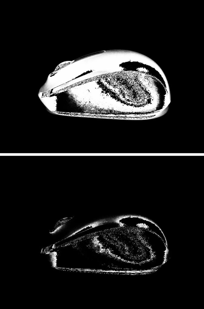 2枚の画像を縦方向に結合した結果