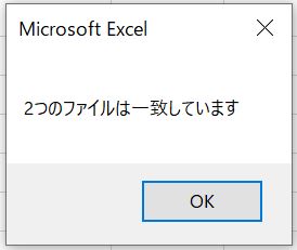 サンプルコードを実行した結果（完全一致）