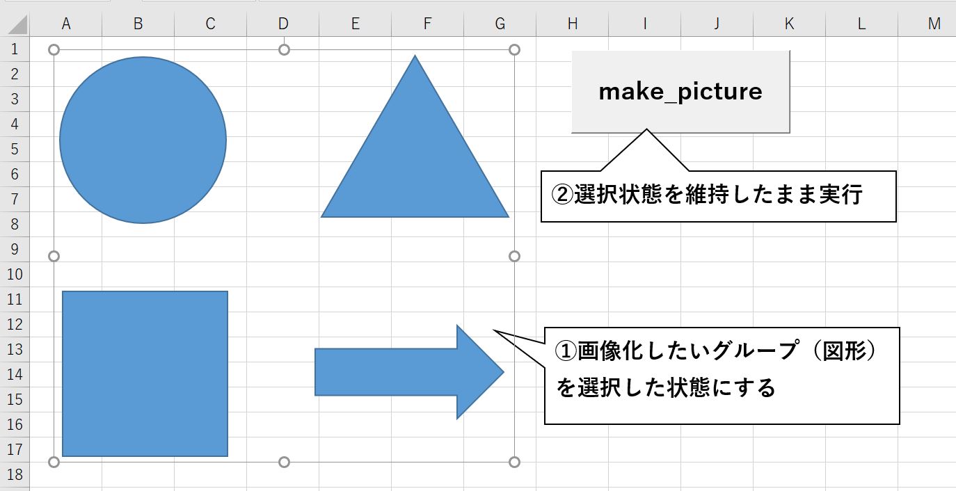 マクロの実行方法の解説