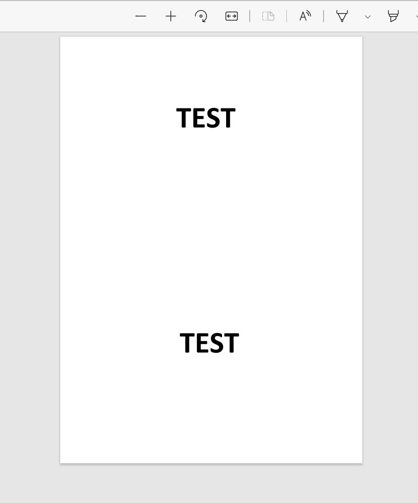 エクセルシートの情報をPDF化した結果