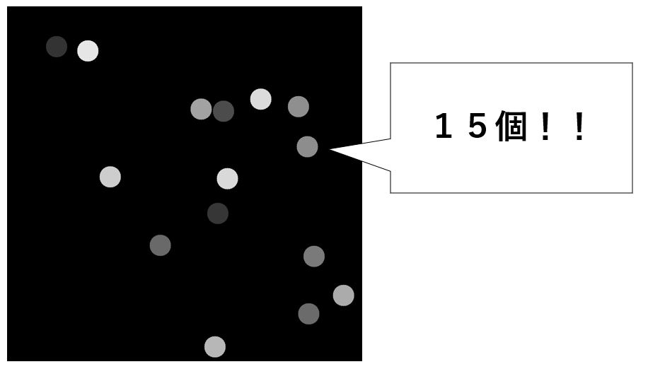 画像内物体の個数を数えるという概要図